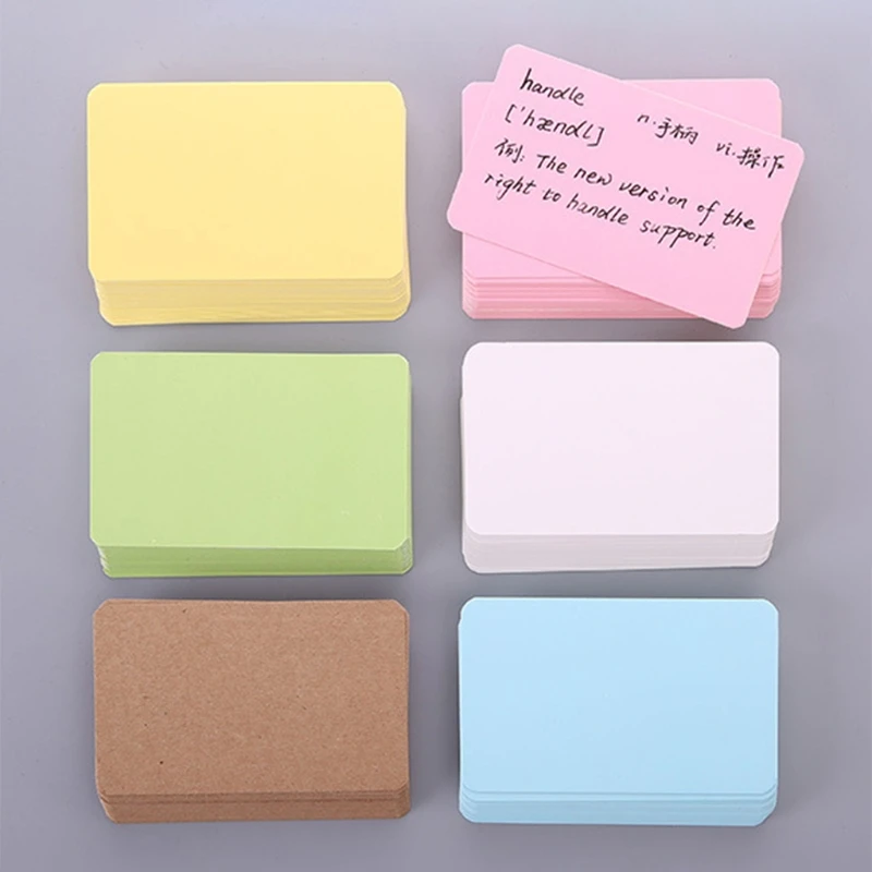 

100 Sheets/Box Paper Message Card Blank Handwritten Memo Notecards Gift Postcard N7MA