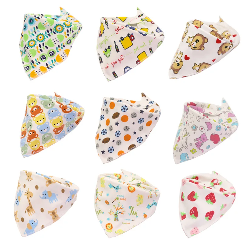 

10 Pcs Small Medium Dog Bibs Scarf Cotton Dog Bandana Adjustable Puppy Kerchief Dog Triangular Bandage Dog Grooming Accessories