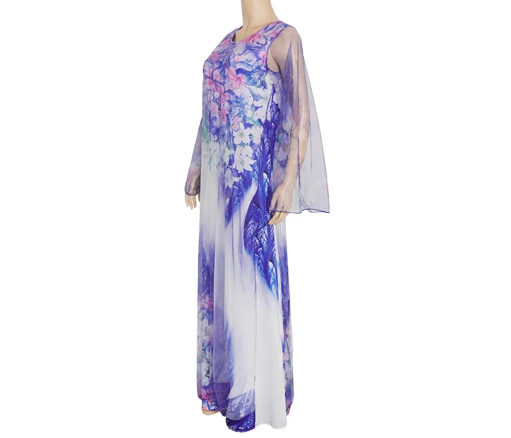 

African Design Print Dashiki Dress Fake 2pcs Abaya Hollow Out Bandage Maxi Bazin Vintage Long Robe Gowns Africa Sexy Lady Party