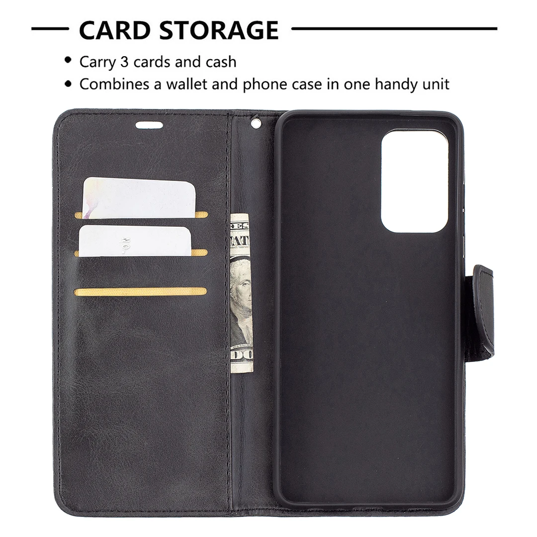 Leather Case for Samsung Galaxy A12 A32 A52 A72 A02S Flip Wallet Cover S21 Note20 Ultra S20 FE S10 Plus A71 A51 5G A42 A21s A11