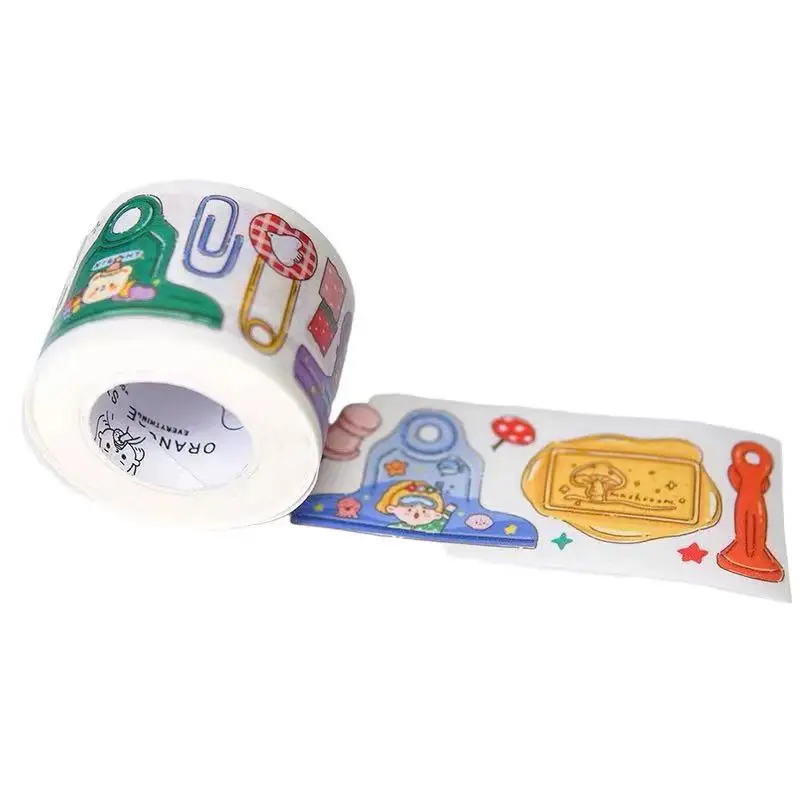 

Lovely Girl and Little Clips Washi Tape for Card Making Bullet Journal DIY Scrapbooking Decorative Sticker