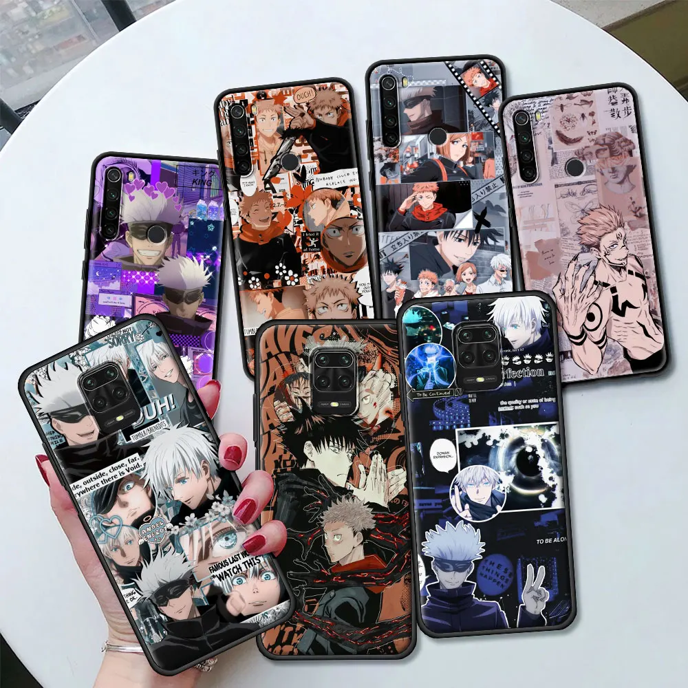 

Jujutsu Kaisen Gojou Satoru Case Funda For Xiaomi Redmi Note 10 9S 9 8 Pro 8T 8A 9A 9C 7 7A K40 Pro Soft Back Shell Cover Coque
