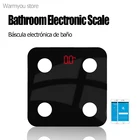 Умные Электронные напольные весы для ванной комнаты с Bluetooth, цифровые весы с ЖК-дисплеем, анализатор индексов массы тела и жира