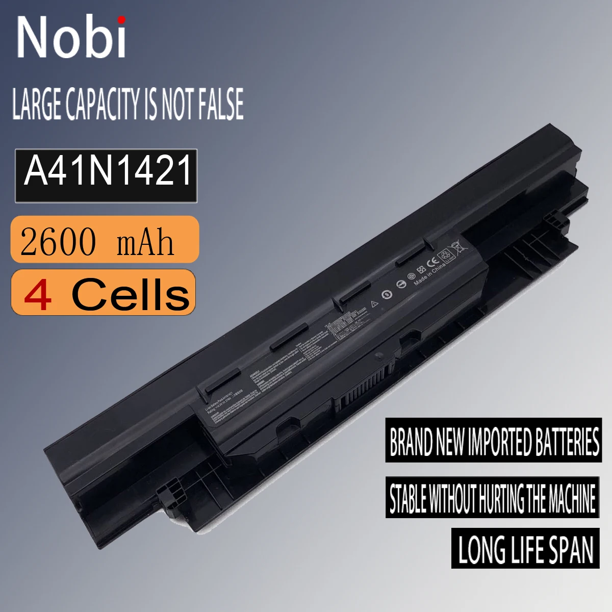 

Nobi A41N1421 A32N1331 Laptop Battery for ASUS PU450 PU451E PU550 PRO451 P2530U P2430U