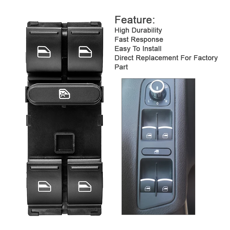 Переключатель Стеклоподъемника Электрический для SEAT V W Tiguan J * etta Golf MK5 MK6 G TI Rabbit