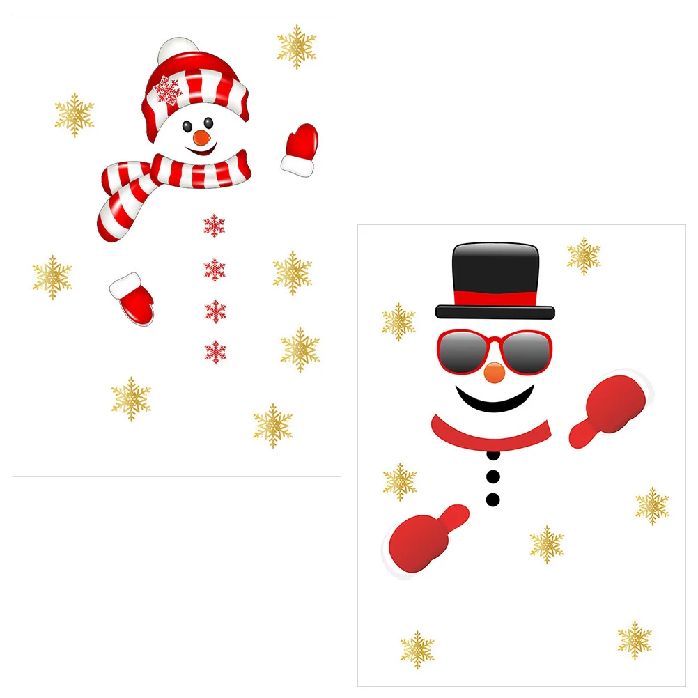 

2 листа изысканных рождественских тематических наклеек, домашние настенные наклейки, Декор