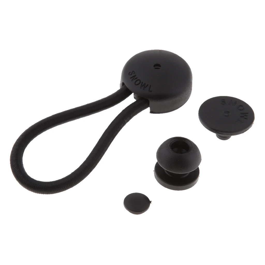 

2 шт., крепежные зажимы для банджи/амортизирующего шнура с ручкой для крепления на поверхности для холста, КАЯКОВ и лодок (черный)