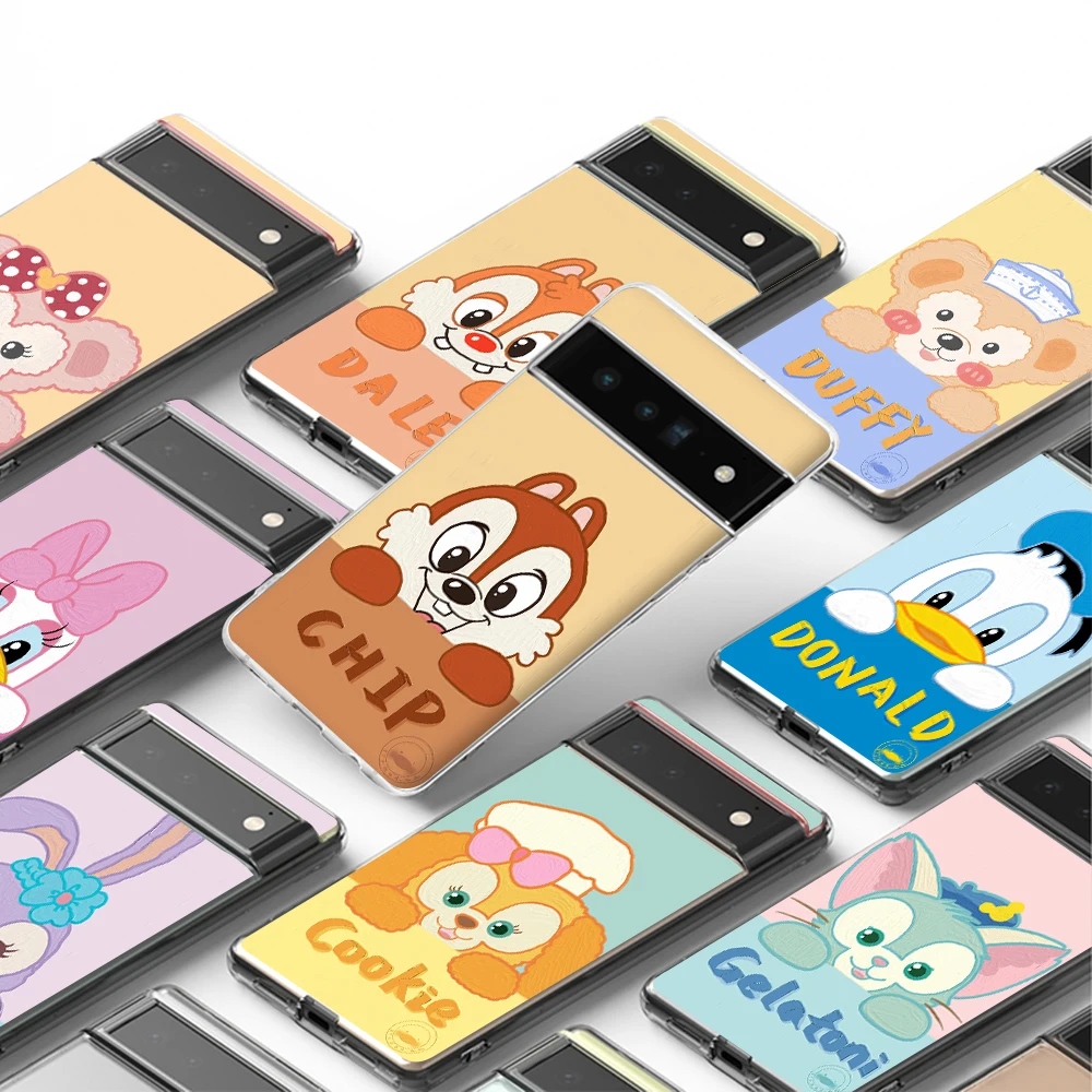 

Cute cartoon anime Transparent TPU phone case For pixel 2 3 4 5 6 A XL PRO
