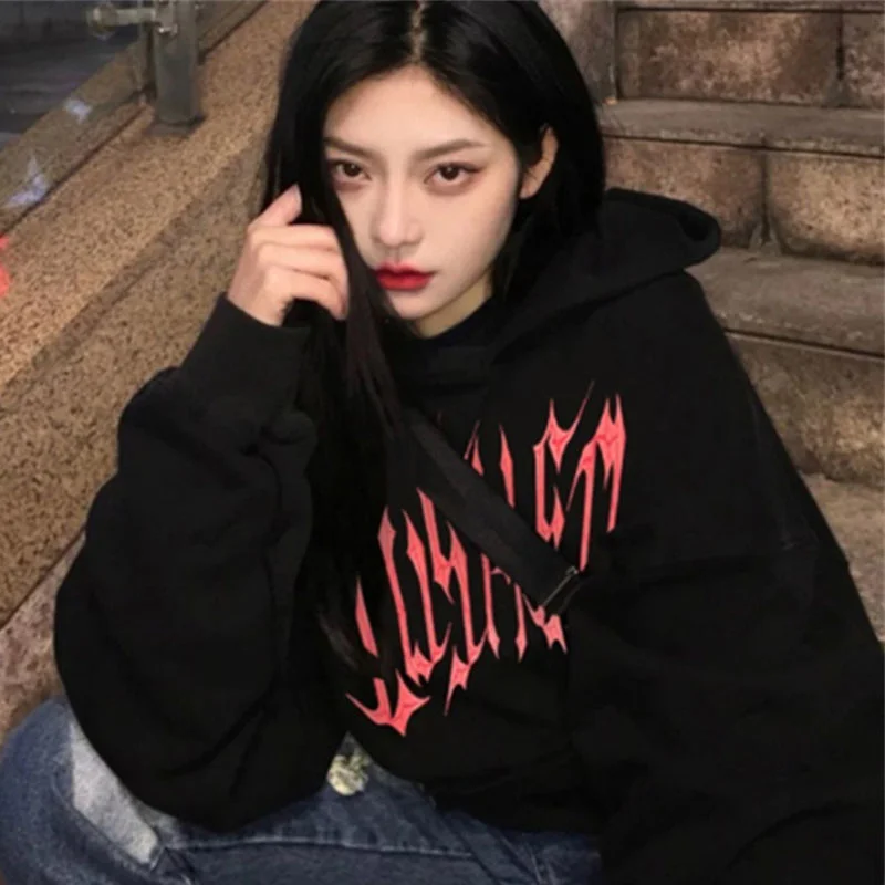 Стильный свитер с капюшоном женское свободное тонкое пальто весна и осень 2021 |