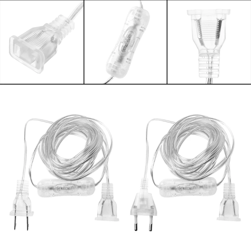 Удлинительный кабель питания переменного тока с переключателем 100 Вт вилка