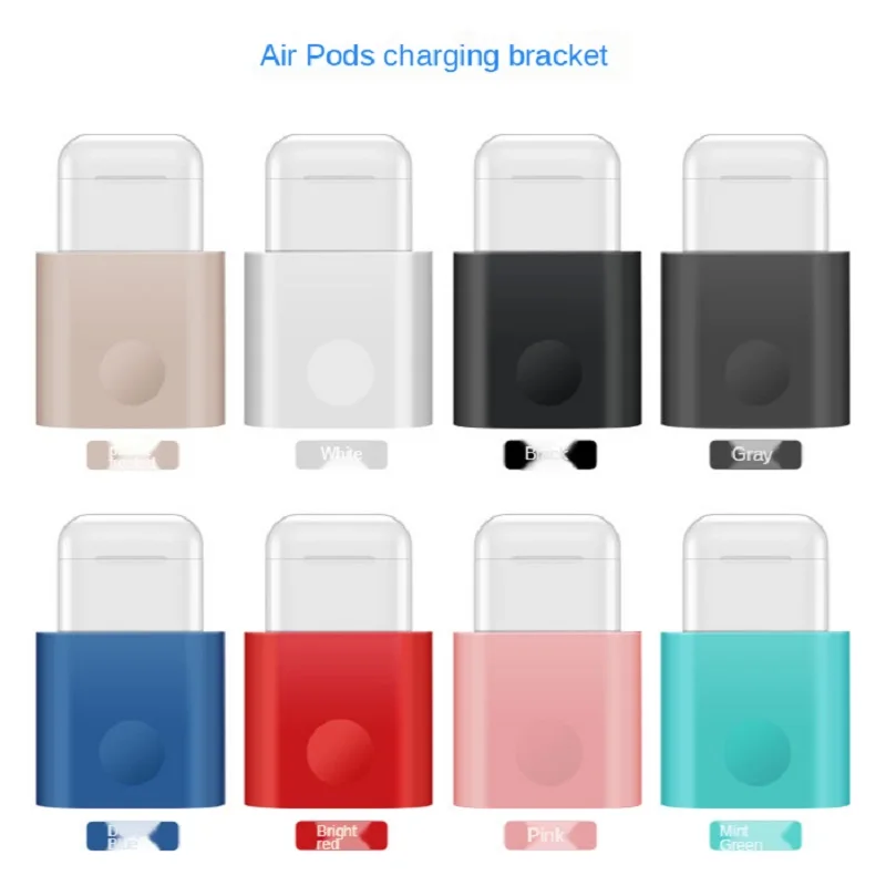 

Mini Portable Desk Charging Base For AirPods 1 2 pro Station Soft Silicone Anti-fall Stand Holder Charger Desktop stand Earphone