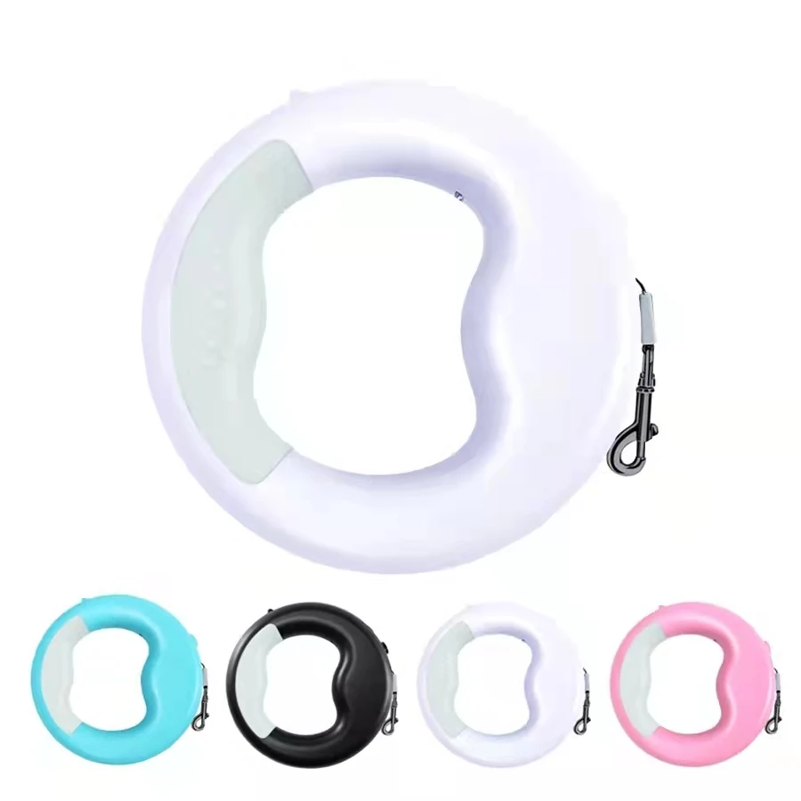 Поводок для домашних питомцев светодиодная обесцвечивающаяся Съемная рулетка