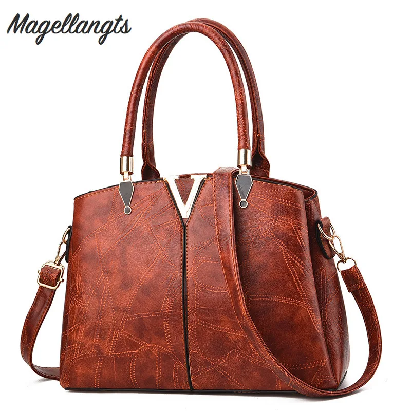 

New European and American Fashion Handbags Large Capacity Women Bags Causal Single Shoulder Bags for Women 2019