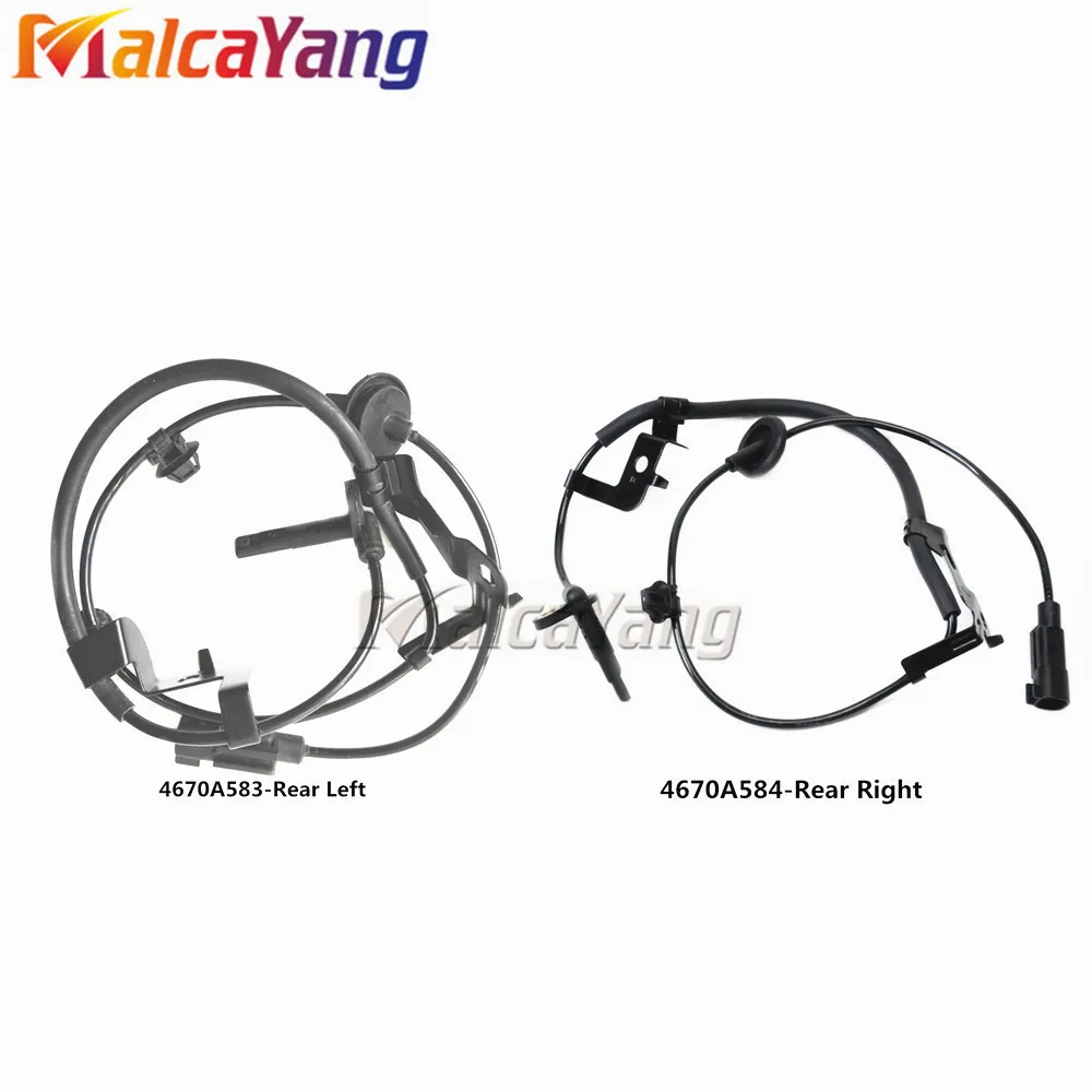 

1pair 4670A583 +4670A584 New Rear Left & Right ABS Wheel Speed Sensor For Mitsubishi 4WD Outlander Lancer 07-12