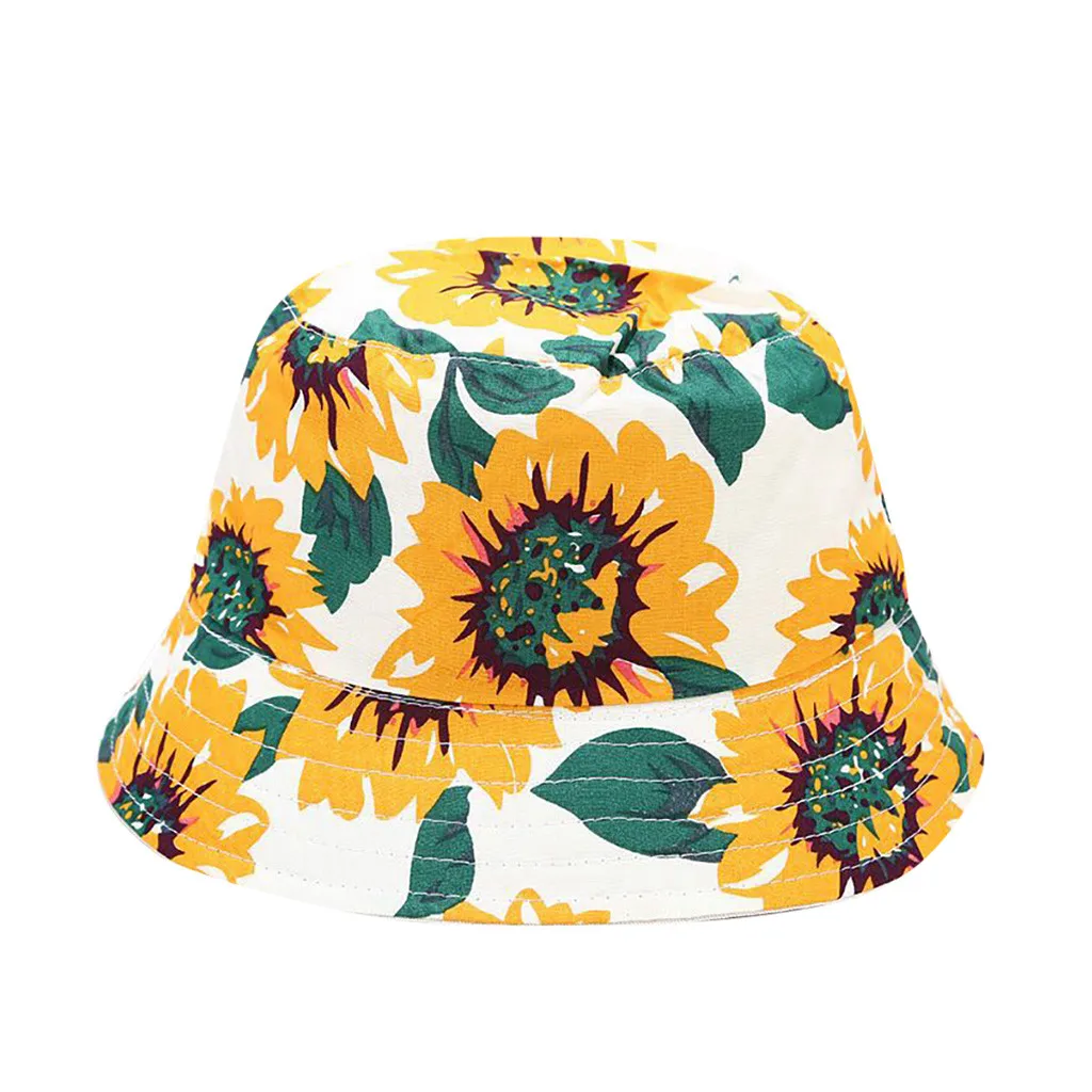 

Summer Men And Women Print Two-sided Foldable Fisherman Hat Sun Hat Bucket Cap New Casual Caps Hot Selling Sombrero