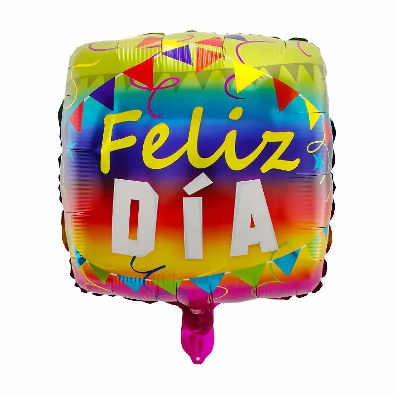 10 шт 18inch испанский Feliz Dia воздушные шары из фольги с днем рождения вечерние