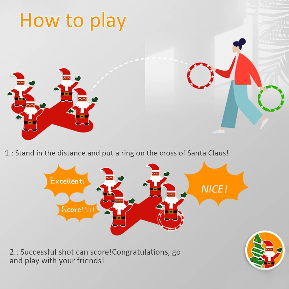 Рождественская елка кольцо Санта Клауса игра Надувное рождественское игрушка
