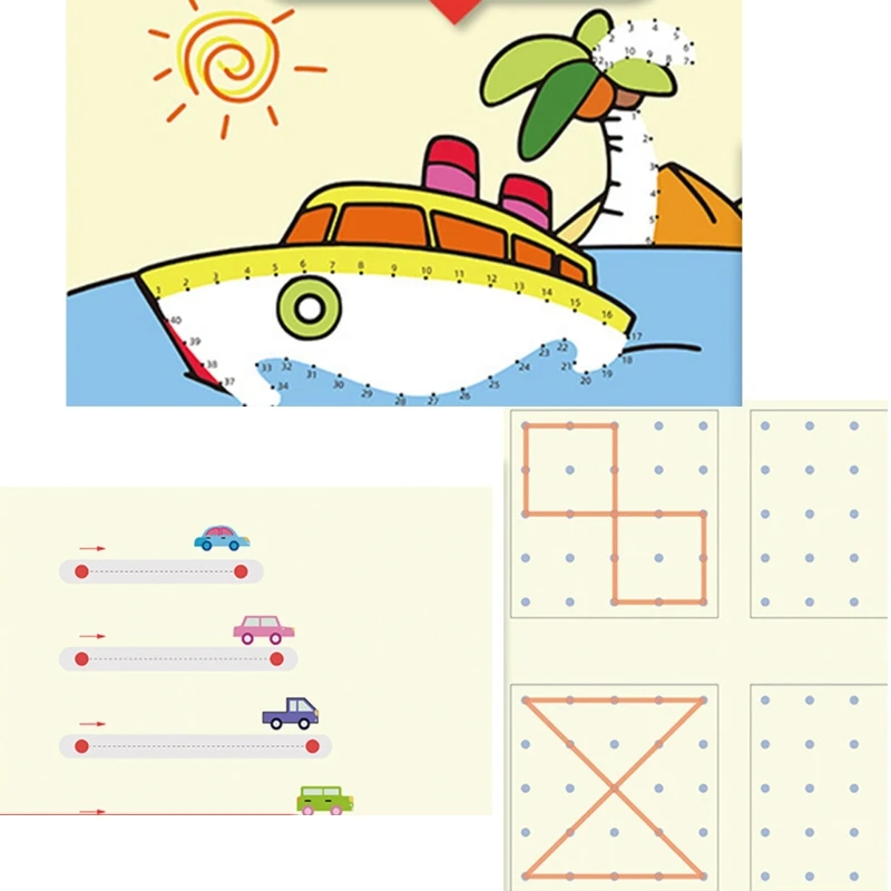 

H55B 48/64pcs Learning & Training Drawing Kit Interactive Teaching Aid for Kids