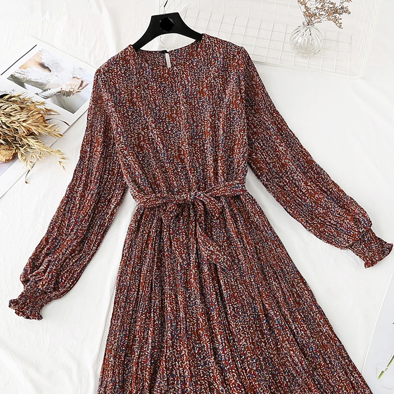 Шифоновое женское платье в стиле ретро женские весенне-летние платья новое