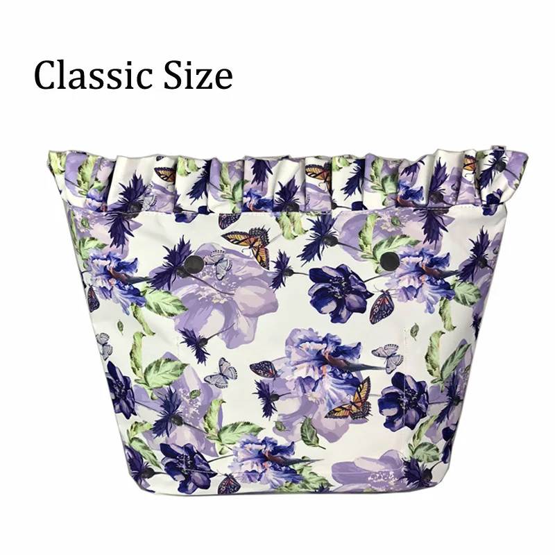 Lace 17 Classic Цветочная окантовка, водонепроницаемая внутренняя подкладка, вставка для Obag O Bag, Классические мини вставки, внутренняя часть для o bag, аксессуары, силиконовая сумка - Цвет: Lace 17 Classic