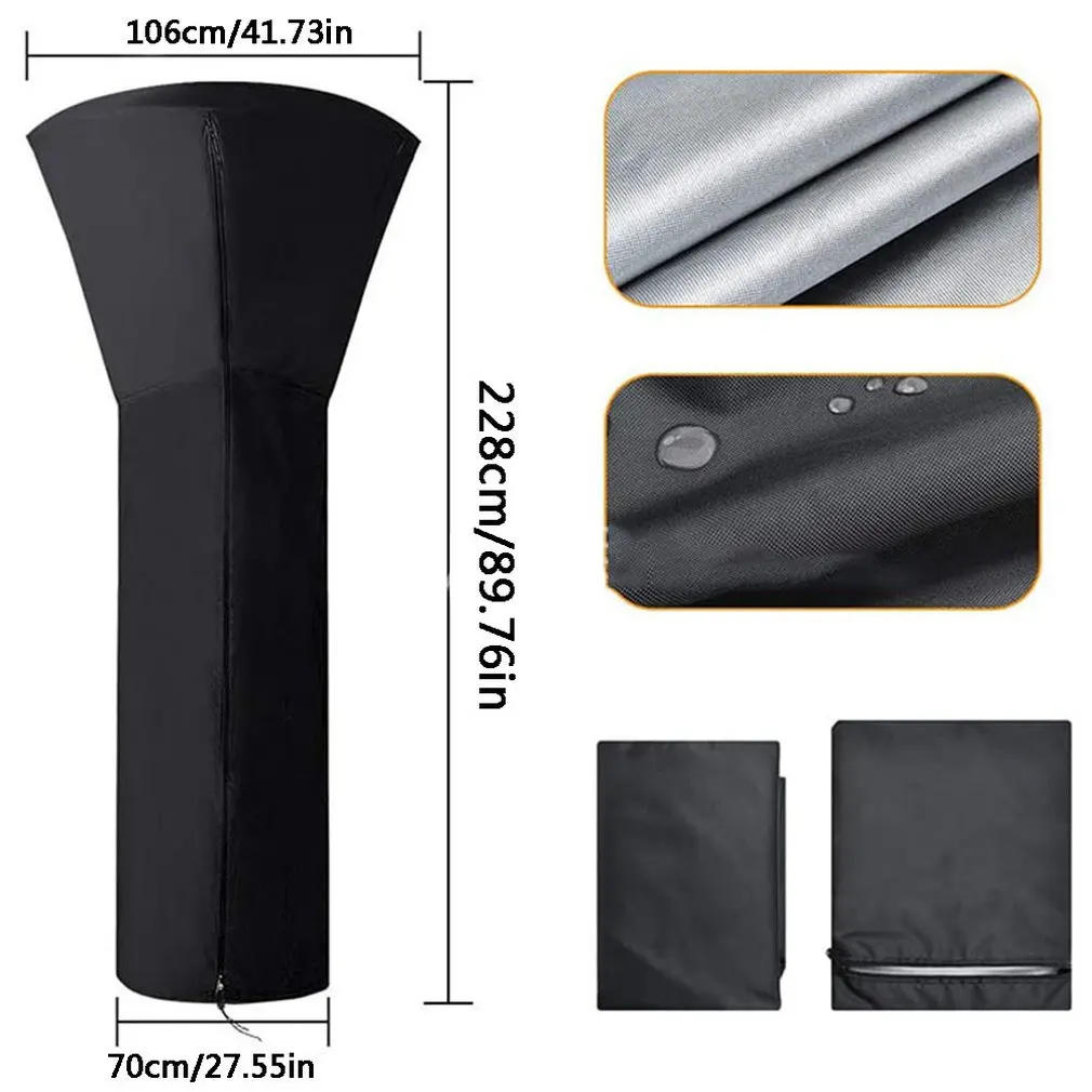 

Heavy Duty Waterproof Gas Pyramid Patio Heater Cover Garden Furniture Protector Waterproof Cover Garden Furniture Outdoor