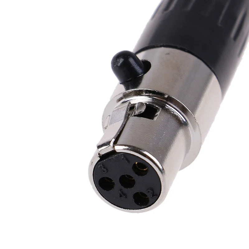 1 шт. Mini XLR 3 4 Pin гнездовой разъем маленький Аудио Микрофон Разъем для пайки