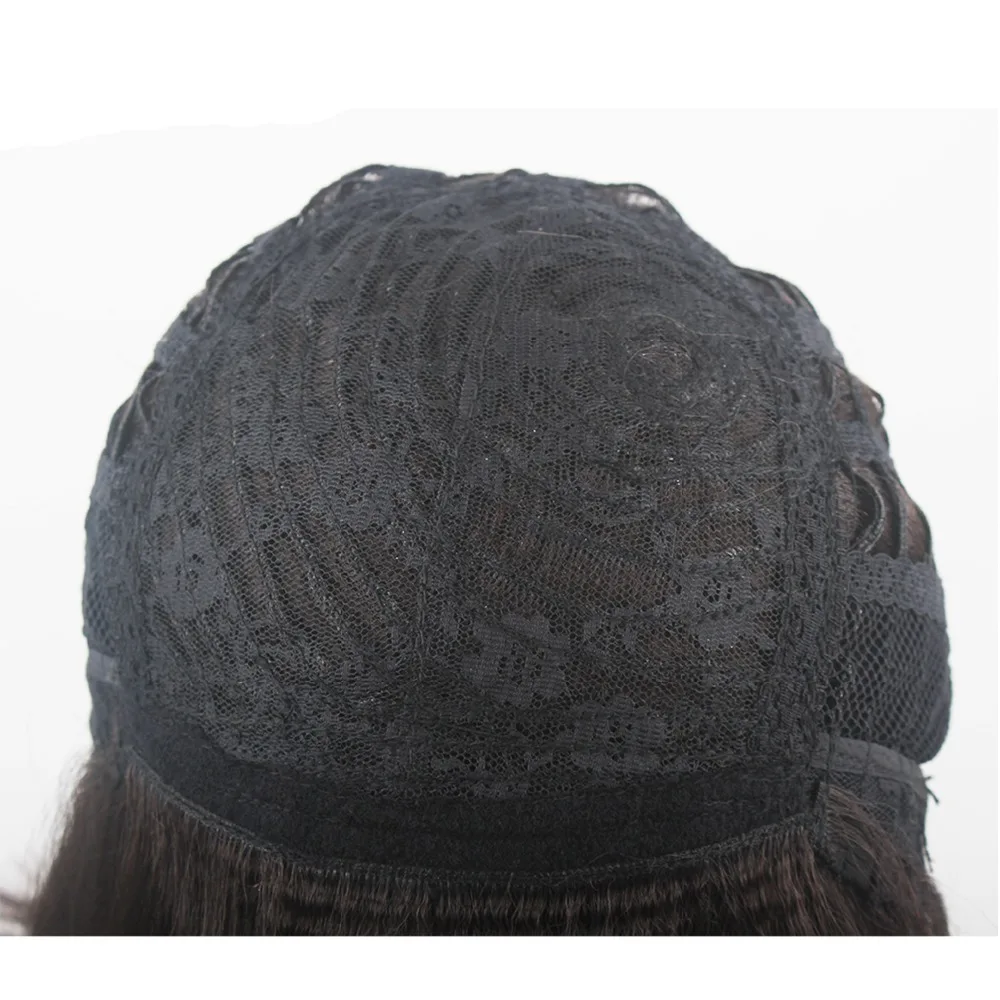 SOKU синтетические парики для черных женщин натуральные черные волнистые с челкой