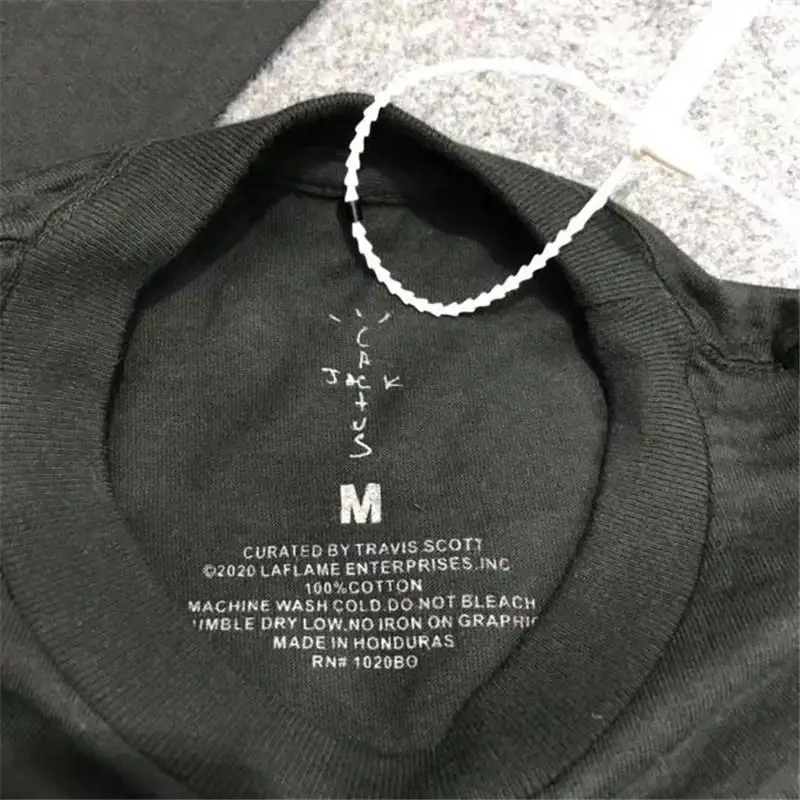 

Long sleeve Travis Scott Cactus Jack Boys Cracked Cotton T shirts tees Hiphop Rap Clothing Men Summer Style T-shirt