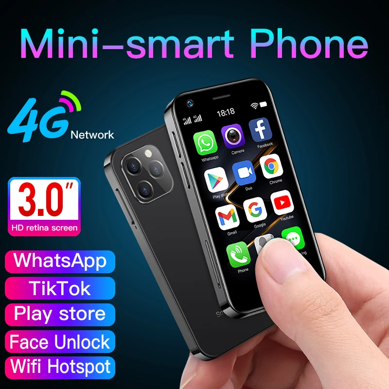 soyes xs12 mini smartphone android9 0 3gb 64gb 3 0 cute small backup cellphone student mobile phone for girls boys vs xs11 free global shipping