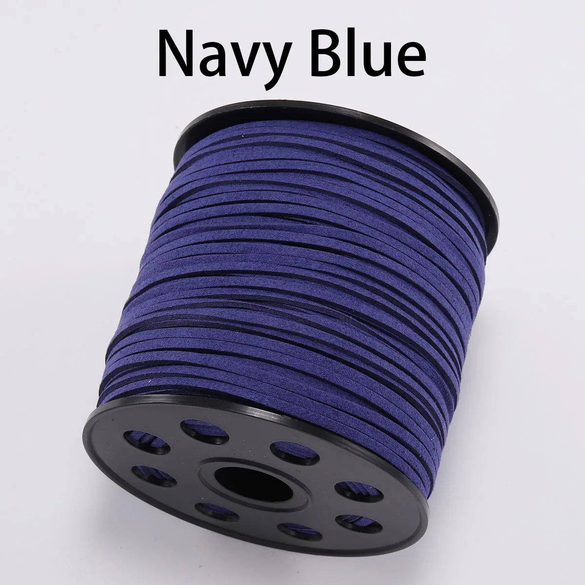 Navy Blue 10 м/лот 2,5 мм плоский плетеный шнур из искусственной замши, Корейская бархатная кожа, ручная работа, веревочная нить для изготовления ювелирных изделий своими руками - Цвет: Navy Blue