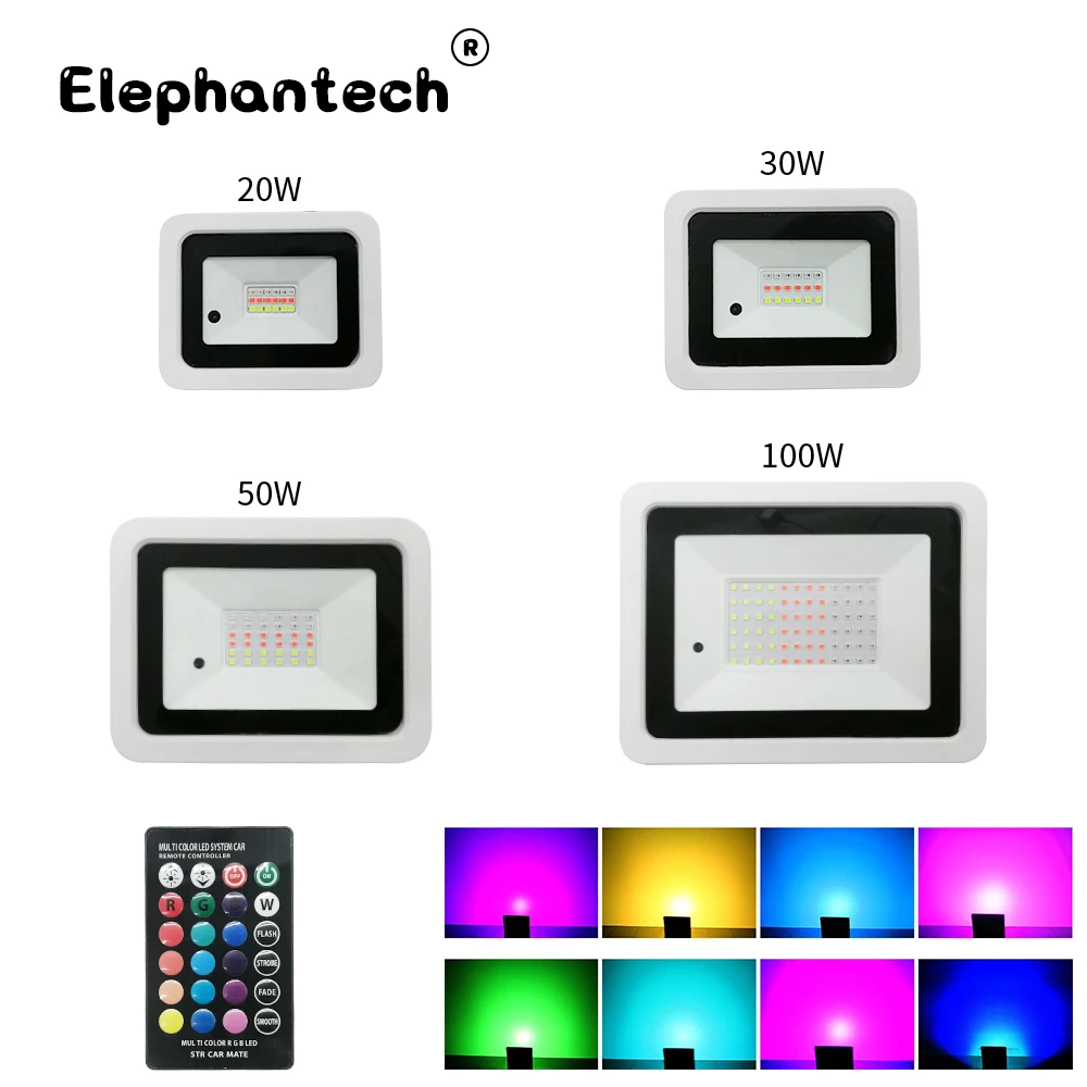 RGB светодиодный прожексветильник с защитой класса IP68 20/30/50/100 Вт|Прожекторы| |