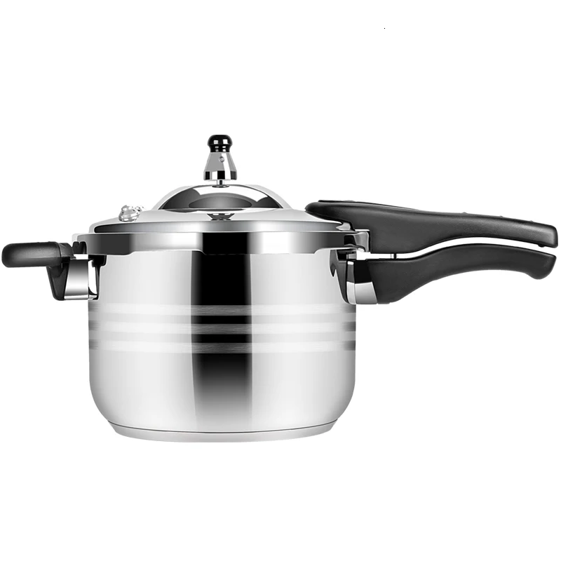 

304 food stainless steel pressure cooker household induction cooker gas stovel high press cooking pot stew pan commercial 4-11L