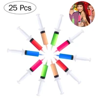 bestonzon 25pcs jello shot syringes with caps reusable perfect for halloween tailgates and bachelor parties 60ml