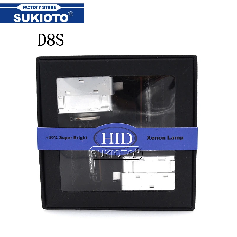 SUKIOTO Ксеноновые D8S Автомобильные фары HID ксеноновые лампы 35 Вт 55 5500 к белый Замена