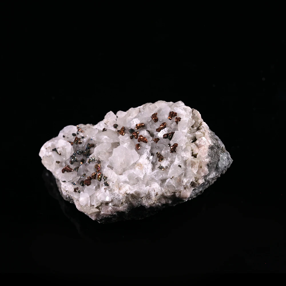 

124g Natural Calcite Pyrite Mineral crystals specimens form daye HUBEI PROVINCE CHINA A102