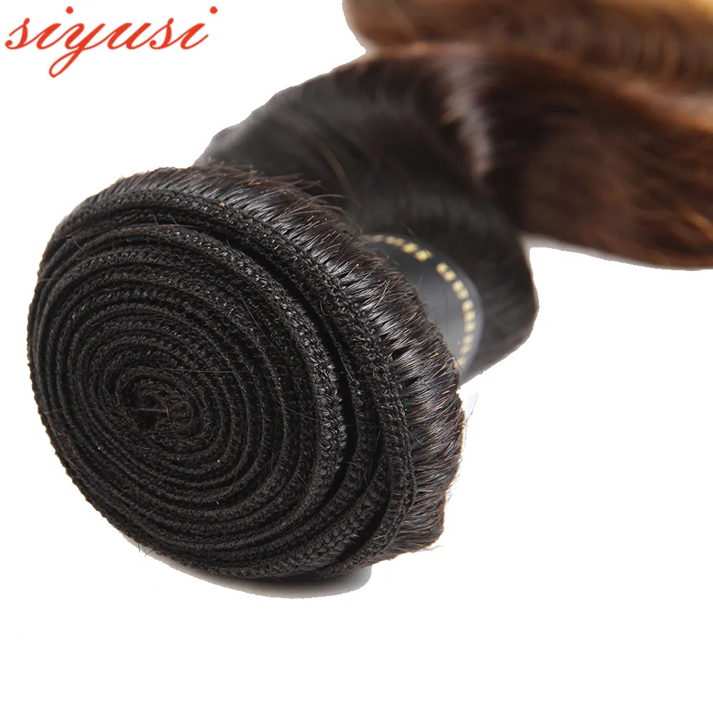 Peruvian Body Wave Hair Weave Bundles Wholesale Human Extensions Color 1B/4/27 Blonde Ombre | Шиньоны и парики