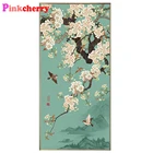 5D Сделай Сам Magpies в виде цветов и птиц алмазов картина камни в форме ромба бриллиант вышивка крестом вышивка-мозаика стразами крестом искусство