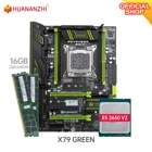 Материнская плата HUANANZHI X79 GREEN 2,49, с процессором Intel XEON E5 2650 V2 2*8 ГБ DDR3 RECC, комбинированный набор SATA 3,0, USB3.0