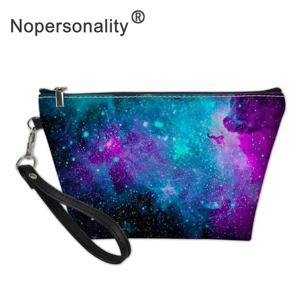 Женская косметичка Nopersonality Galaxy Space кожаный маленький клатч на молнии органайзер