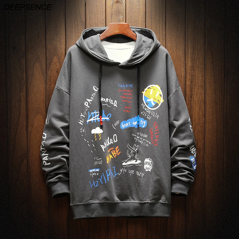 

New Men's Hoodie Casual Men's Fashion Hip Hop Hoodie Men's Street Loose Jacket Men's Long Sleeve Men's Hoodie