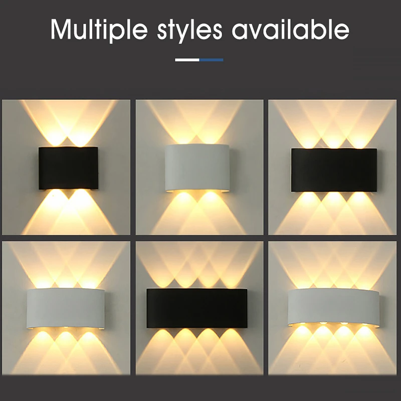 

Современный светодиодный настенный светильник Гостиная настенные украшения IP65 Алюминий настенный светильник Nordic Стиль водонепроницаемое...