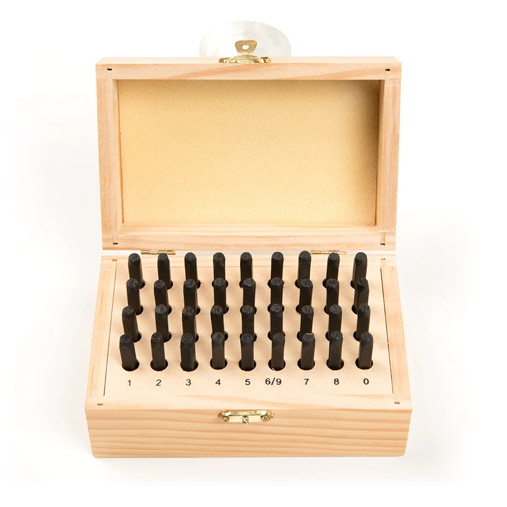 

Набор штампов с буквами и цифрами, 36 шт., сталь, сплав, кожа, Тисненые Буквы, стальная печать, в деревянном корпусе 5/32 "(4 мм)