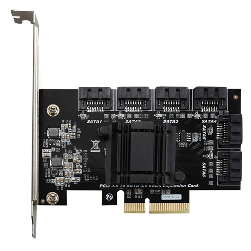 

Плата расширения для жесткого диска PCIE на 6 портов SATA3.0, карта адаптера SATA3.0, плата расширения контроллера