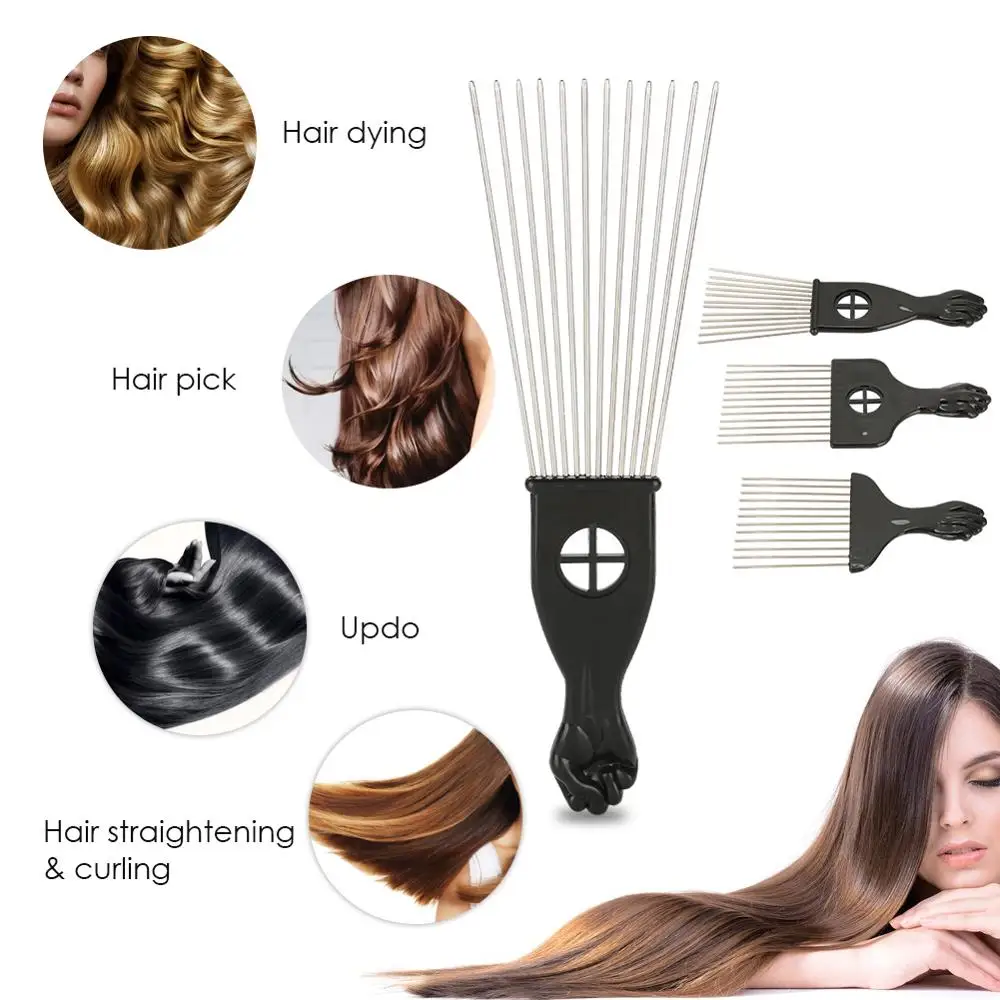 

Unisex Beard Comb Curly Hair Straightening Design Various Hairstyle Non-Slip Handle Oil Hair Styling Comb Hairdressing Tools New