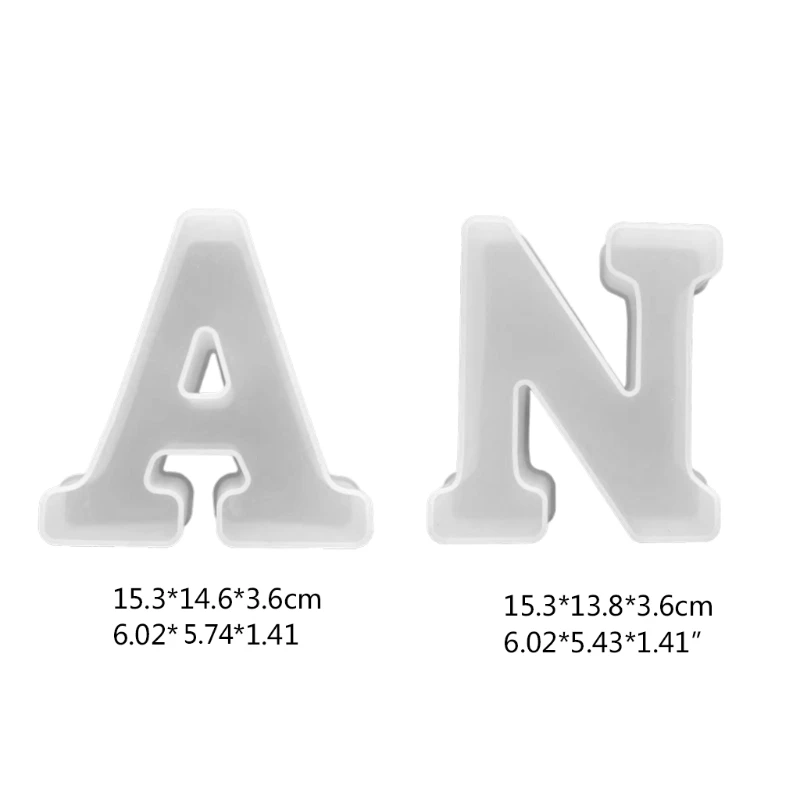 

J60E English Alphabet Silicone Mold Letter Resin Mold Candle Mold Letter Home Decoration Mold Creative Handmade Jewelry
