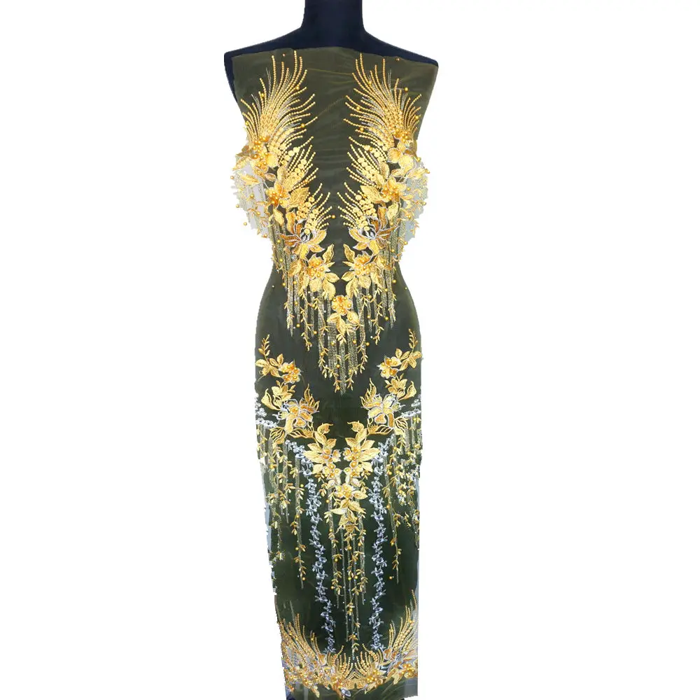 1 комплект желтые синие фиолетовые кружевные тканевые цветы бусины с кисточками