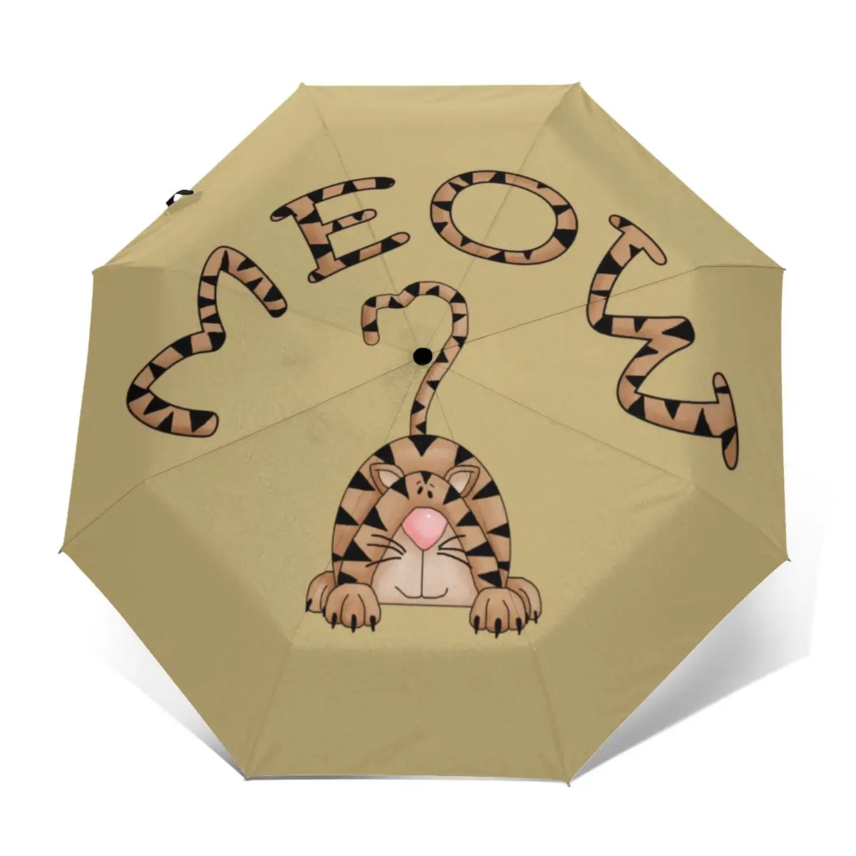 

Водонепроницаемый пляжный зонт Meow, цветной автоматический складной зонт с принтом