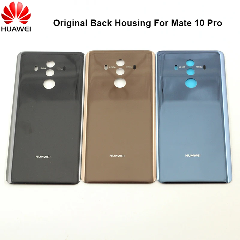 

Original Huawei Mate 10 Pro Battery Back Glass Cover Rear Door Housing Case Replacement Phone Protection Shell With Sticker&Logo