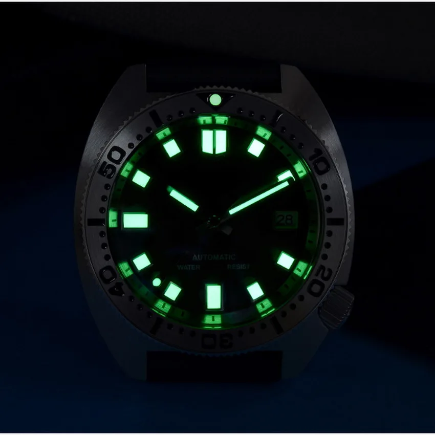 Мужские часы для дайвинга San Martin автоматические механические наручные 200 м