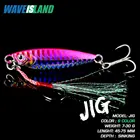 WAVEISLAND джиг, приманка для рыбалки с металлическим опускается на дно приспособлений приманки 7-30g врезной световой Pesca морской рыбалки, искусственная приманка для рыбалки приманки Peche щука